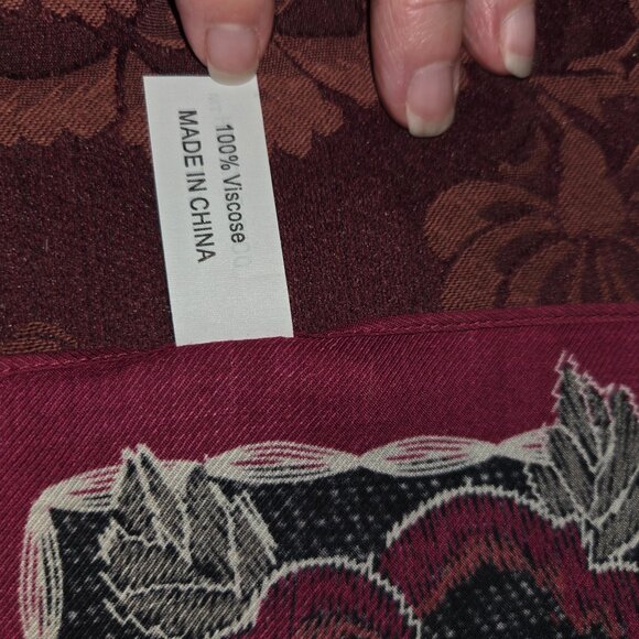 NWT Double D Ranch Red Rose Scarf Bohemian Boho Western Accessories - Picture 4 of 4